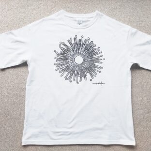 T-shirt　白シルバー